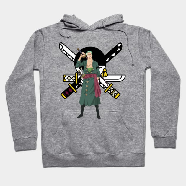 Roronoa Zoro Hoodie by YeSNoWart